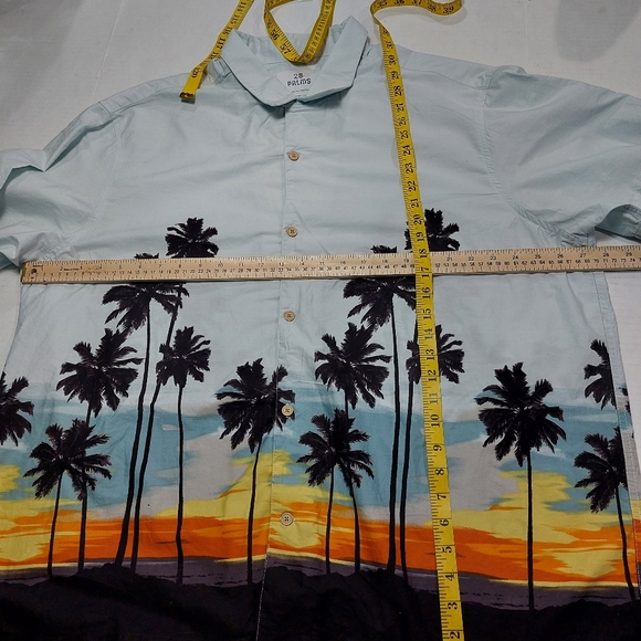 28 Palms Hawaiian Men's Button-down Short Sleeve Shirt Size XXL - Picture 4 of 7